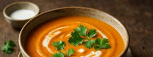 Velouté de carottes au gingembre et lait d’amande (1)