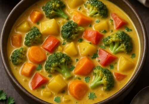 curry de légumes au lait de coco