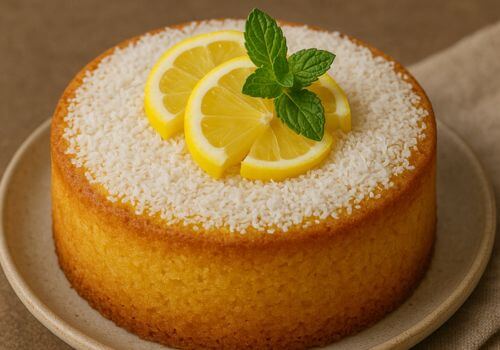 gâteau moelleux citron-coco