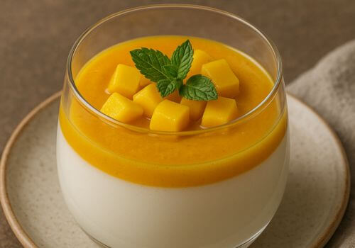 panna cotta coco-mangue