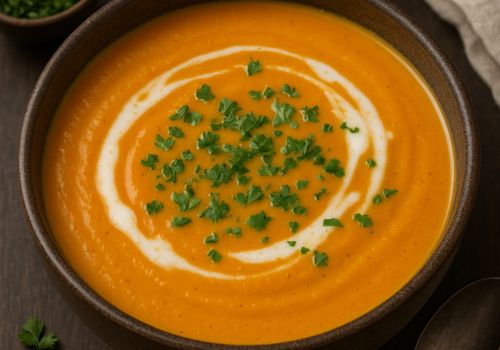 soupe de carottes au lait de coco