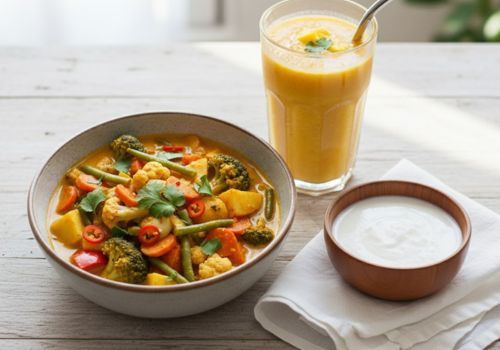 Lait de coco dans une alimentation équilibrée